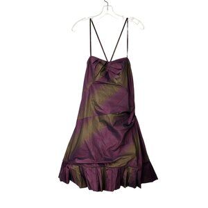 Vera Mont Plum Ombre Cocktail Party Mini Dress